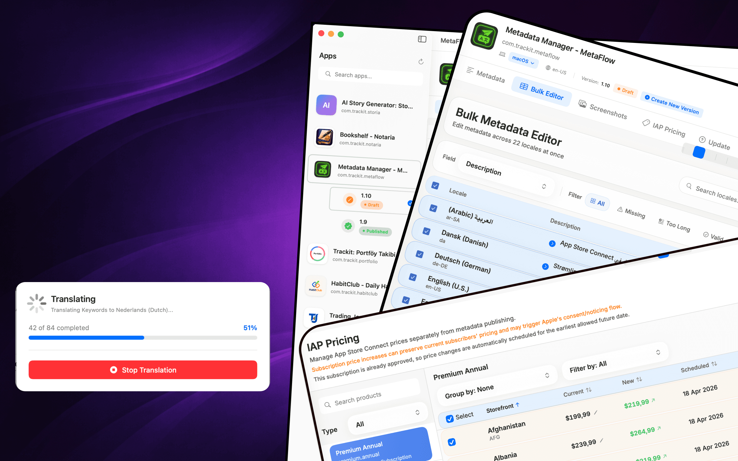MetaFlow Mac app screenshot